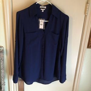 EXPRESS Portofino Top in Navy